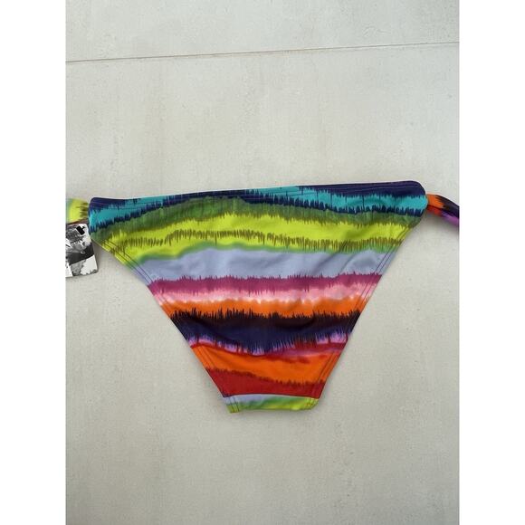 Victoria's Secret Swim Bikini Bottom Striped Low Rise Swimwear - Picture 5 of 8